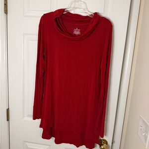 Cuddl Duds Softwear with Stretch Cowl Neck Tunic Size Large
